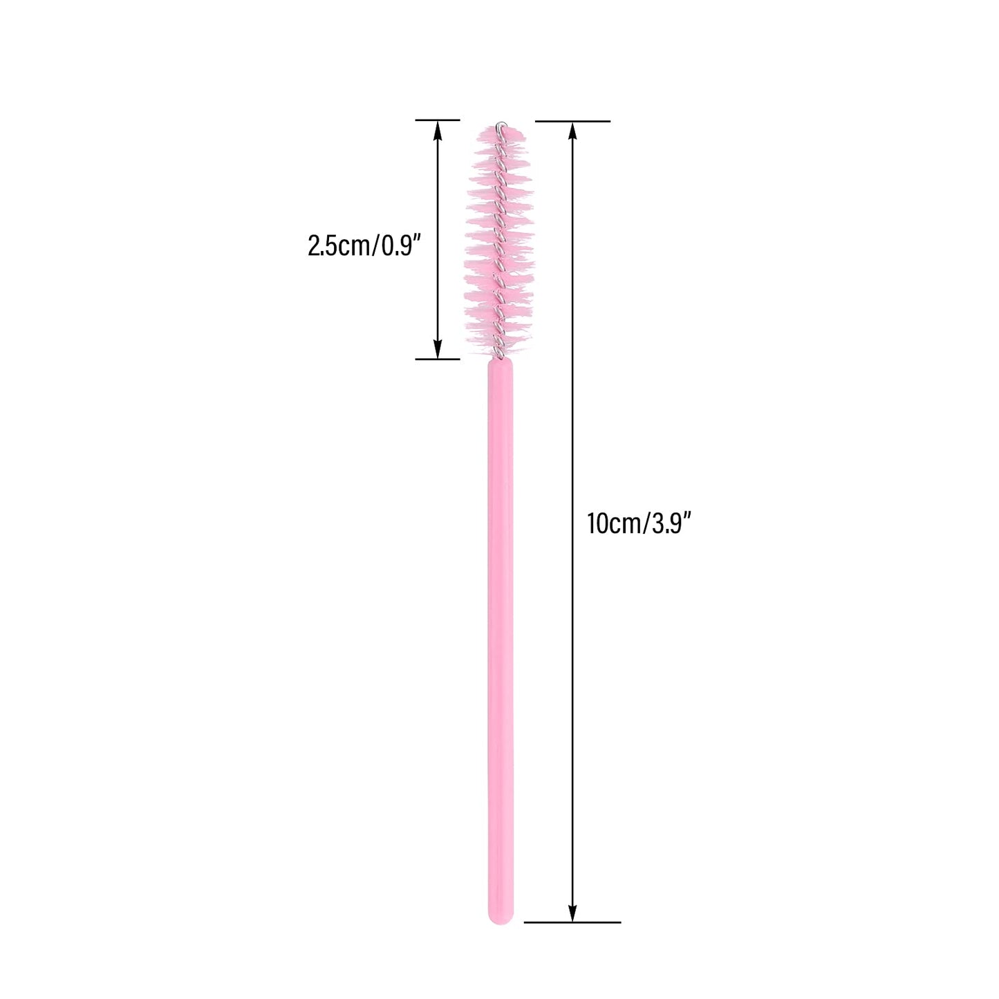 Disposable Eyelash Mascara Brushes Wands Applicator Makeup Kits 100 Pack (Baby Pink) Beauty and Personal Care G2PLUS