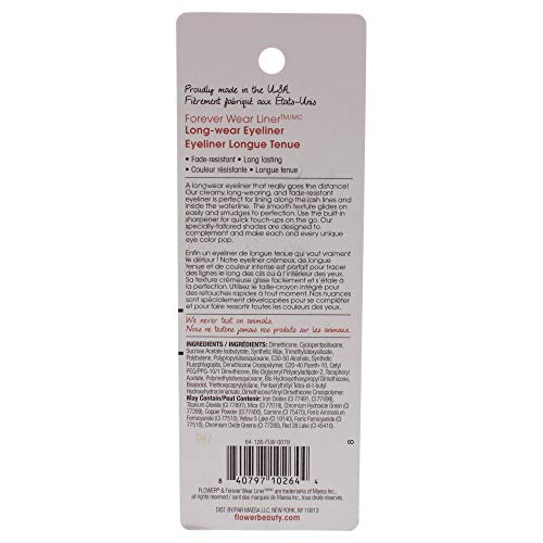 FLOWER BEAUTY By Drew Barrymore Forever Wear Long Wear Eyeliner Pencil - Long Lasting + Fade-Resistant - Smudge-Resistant - Smooth Application Beauty & Personal Care FLOWER BEAUTY
