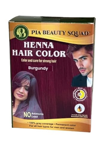PIA Beauty Henna Hair Color Kit - Black - 30 Minute Ayurvedic Hair Dye with Serum - 100% Grey Coverage |Color mix+ Shine Serum | For Men & Women Beauty & Personal Care Pia beauty squad