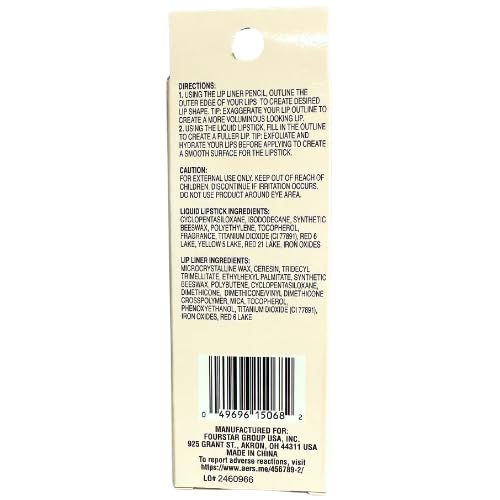 BPure Lip Contour Kit, Glossy Liquid Lipstick and Lip Liner, Pink Lemonade, 0.1 fl oz Beauty & Personal Care BPure