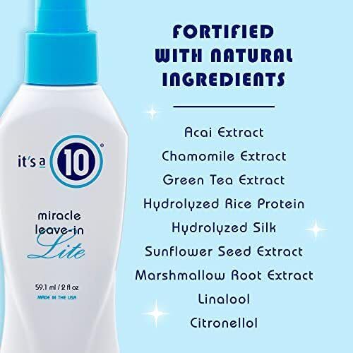 it's a 10 Haircare Miracle Leave-In Lite, 2 fl. oz. (Pack of 3) Beauty & Personal Care It's a 10 Haircare