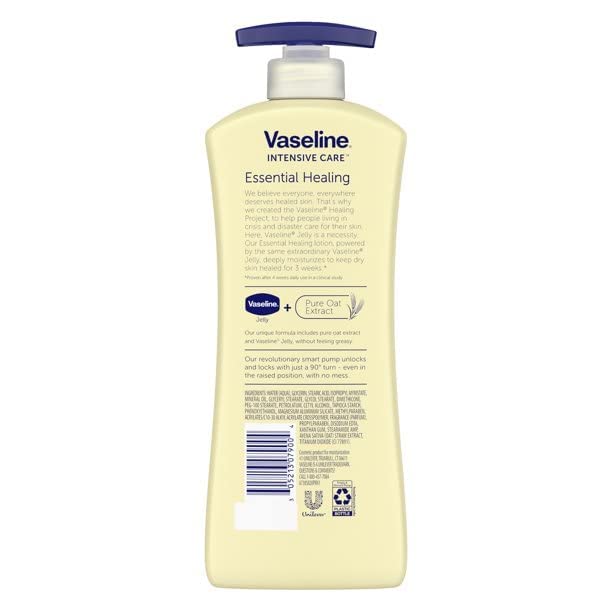 Vaseline Intensive Care Essential Healing Body Lotion, 20.3 Oz, Pump Bottle Beauty & Personal Care OTC