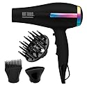 HOT TOOLS Professional Ceramic Rainbow Hair Dryer - Fast Drying Blow Dryer with Quiet Operation and Ion Technology for Long-Lasting and Shinier Hair Beauty & Personal Care HOT TOOLS