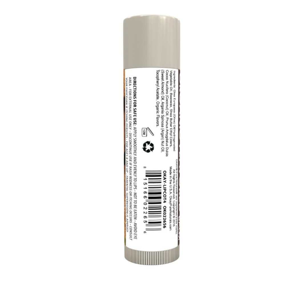 Okay lip balm tube, coconut, Gray, 0.15 Ounce Beauty and Personal Care OKAY