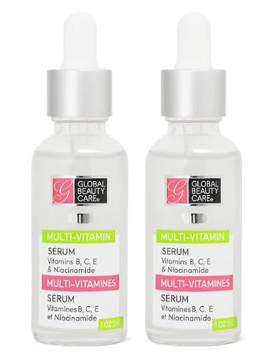 Global Beauty Care Multi-Vitamin Facial Serum, Hydrating Face Serum with Niacinamide & Vitamins B, C & E for Smoother, Healthy-Looking Skin Beauty & Personal Care Global Beauty Care