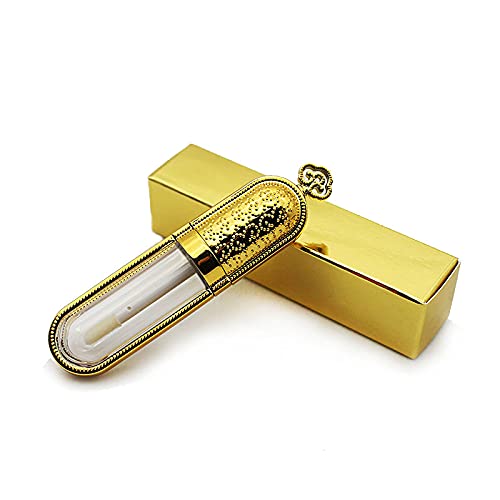 COSIDEA 24 PCS Refillable Empty 5ml GOLD Crown Lip Gloss Tubes with Wand?Cute Lipgloss Containers? DIY Lip Gloss Making Kit Container Bulk Wholesale Beauty & Personal Care COSIDEA