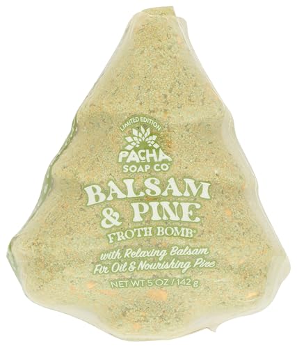 PACHA SOAP Balsam & Pine Froth Bomb, 5 OZ Beauty & Personal Care Pacha Soap Co