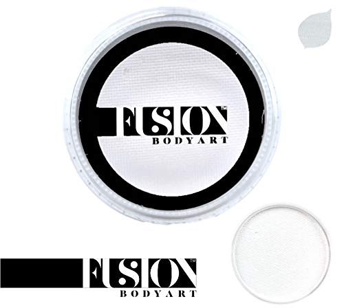 Fusion Body Art Pro Face Paint | Prime Paraffin White (32gm), Professional Quality Water Activated Face and Body Paint Supplies Single Makeup Cake Beauty & Personal Care FUSION BODY ART