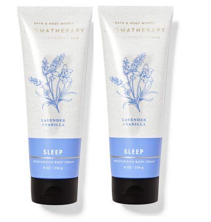 Bath and Body Works 2 Piece Aromatherapy Lavender Vanilla (8 oz /226 g Each) Body Cream Beauty & Personal Care Bath & Body Works
