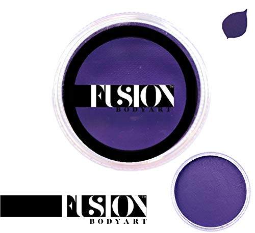 Fusion Body Art Pro Face Paint | Prime Deep Purple (32gm), Professional Quality Water Activated Face and Body Paint Supplies Single Makeup Cake Beauty & Personal Care FUSION BODY ART