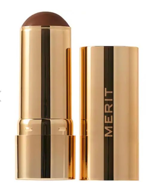 MERIT Bronze Balm Sheer Sculpting Bronzer 0.44 oz / 12.5 g (Leo (med deep skin), standard) Beauty & Personal Care Merit