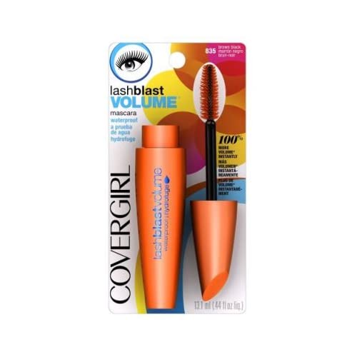 CoverGirl Lashblast Waterproof Mascara, Black Brown 835, 0.44 Ounce