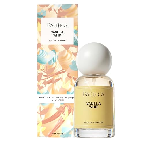 Pacifica Vanilla Whip Eau de Parfum; Sweet Gourmand Perfume for Women Spray | Warm Sugar Almond Bergamot Fragrance, Long Lasting | Botanical Clean Beauty & Personal Care Pacifica