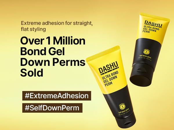 DASHU Down Perm Cream for Men 3.5oz - Korean Hair Straightening Perm Kit, Ultra Bond Gel, Helps Tame Frizzy Hair, Premium Perm Solution, 10-Minute Beauty & Personal Care DASHU