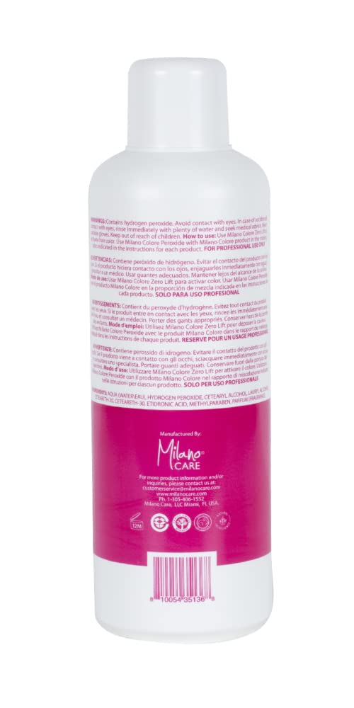 Milano Care Hydrogen Peroxide Developer - Professional Salon Bleaching Cream for Hair Coloring and Consistent Color, Volume 30 Creme, 5.03 fl oz/150 Beauty & Personal Care Milano Care