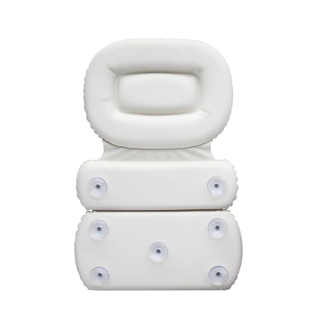 YMGSCC PU Tri-fold Sponge Bath Pillow Bathtub Bathroom Headrest Suction Cup Beauty and Personal Care YMGSCC