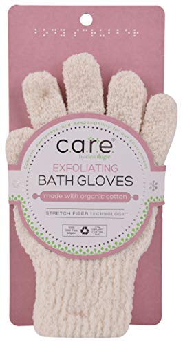 CleanLogic Exfoliating Bath and Shower Gloves, Certified Organic, 1 Pair Beauty & Personal Care Cleanlogic