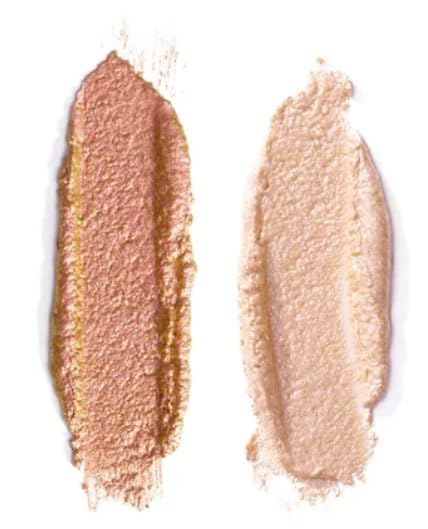 PATRICK TA Major Dimensions Eye Illusions Eyeshadow Duo, Talk to My Team, Champagne Sparkle/Pink top Sparkle