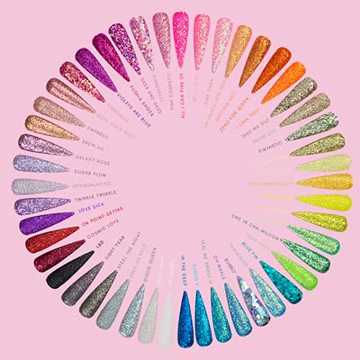 Kiara Sky Nail Art 3D Glitter 1 oz | Sprinkle On Collection | Mix with Acrylic, Gel Polish or dip Powder | One in Cha-Million (Vivid Green & Gold Beauty & Personal Care KIARA SKY