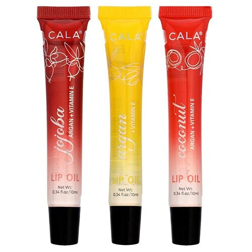 Feel Foxy LIP OIL TRIO: JOJOBA, ARAGON, COCONUT Beauty & Personal Care Feel Foxy