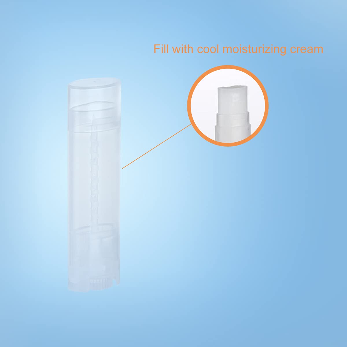 Ewanda store 5ml Oval Lip Balm Tubes,100PCS Plastic Clear Empty Oval Oval Deodorant Containers Lip Gloss Container Holder With Caps Beauty and Personal Care Ewanda store