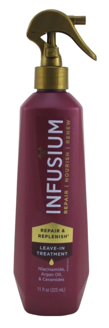 INFUSIUM LEAVE-IN TREATMENT Repair & Replenish, Nourish, Renew Spray with Niacinamide, Argan Oil, Ceramides, 11 FL OZ - 2 Pack Beauty & Personal Care Infusium