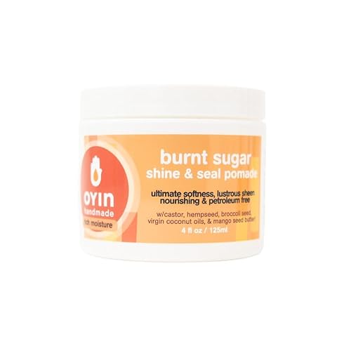 Oyin Handmade Burnt Sugar Pomade | Humectant Hair Pomade for Shine, Sealing, Hydration & Healthy Scalp | Petroleum-Free, All-Natural | 4 oz Beauty & Personal Care Oyin Handmade