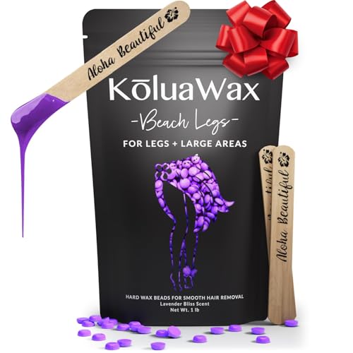 KoluaWax Hard Wax Beads for Hair Removal - Coarse Hair Formula - Face, Brazilian, Underarms, Back Chest, Bikini Waxing - Lavender Bliss, 1lb Refill Beauty and Personal Care KoluaWax