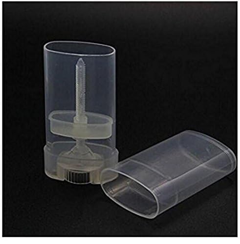 10PCS 15ml 0.5oz Clear Empty Plastic Oval DIY Lipstick Lip Balm Lip Gloss Tubes Deodorant Crayon Chapstick Tube Bottle Containers Oval Holder Case Beauty & Personal Care ASTRQLE