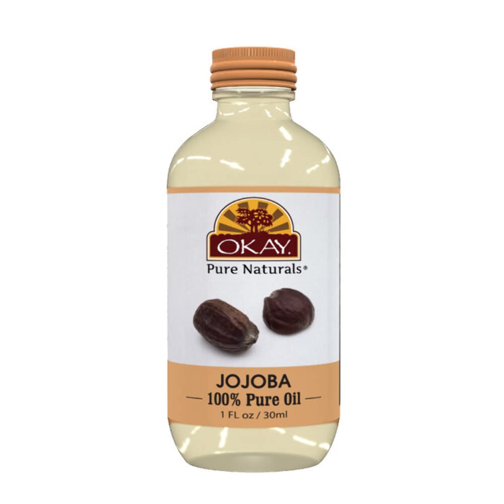 OKAY | Jojoba Oil | For Hair and Skin | Deep Conditioning Treatment | 100 % Pure Oil | Free of Paraben, Silicone | 1 oz Beauty & Personal Care OKAY
