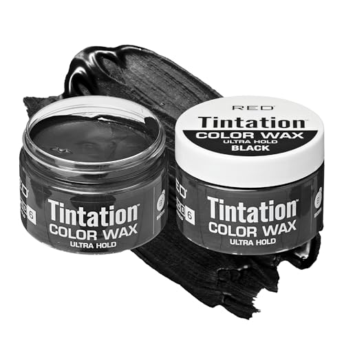 Red by Kiss Tintation Temporary Hair Color Wax - Vivid Instant Color, Ultra Hold, Water & Sweat Resistant, Curly Hair Safe, Non-Drying & Damage-Free Beauty & Personal Care Red by Kiss