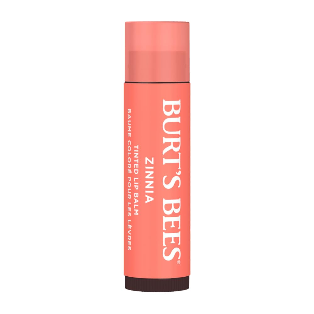 Burts Bees 100% Natural Origin Tinted Lip Balm, Zinnia with Shea Butter & Botanical Waxes - 1 Tube Beauty & Personal Care Burt's Bees