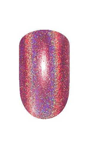 LeChat - Perfect Match Spectra Gel Polish - Kaleidoscope - Magenta Holographic Glitter - (0.5 Ounce) - Easy Application - Includes Bonus Nail Lacquer