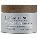 Blackstone Men's Grooming Thickening Fiber Paste Gel for Hair Styling - Adds Volume with Pliable Hold & Matte Finish | Paraben Free, Sandalwood (4 oz) Beauty & Personal Care Blackstone