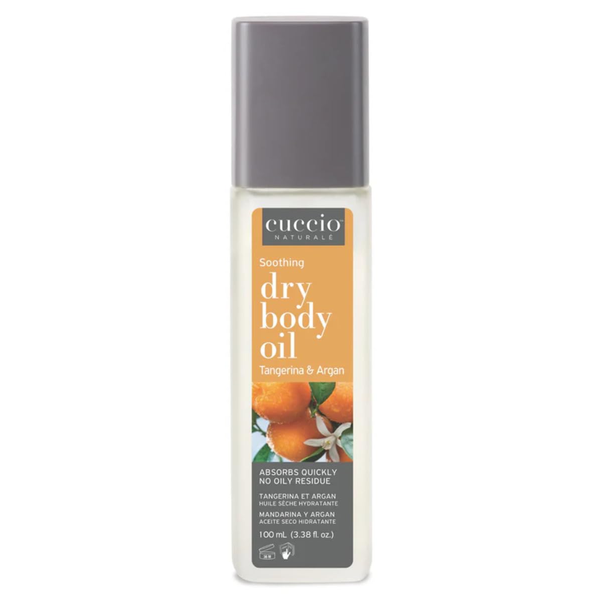 Cuccio Naturale Hydrating Dry Body Oil - Tangerine & Argan - Lightweight Non-Greasy Moisturizer for Soft, Nourished Skin, 3.38 fl oz Beauty & Personal Care Cuccio