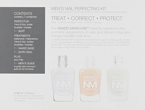 ZOYA Men's Starter Manicure Kit, 0.5 Fl Oz (Pack of 3) Beauty & Personal Care ZOYA