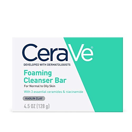 CeraVe Foaming Cleanser Bar, Soap-Free Body and Face Cleanser Bar for Oily Skin, Fragrance Free, 4.5 Ounce Beauty and Personal Care CeraVe Default Title