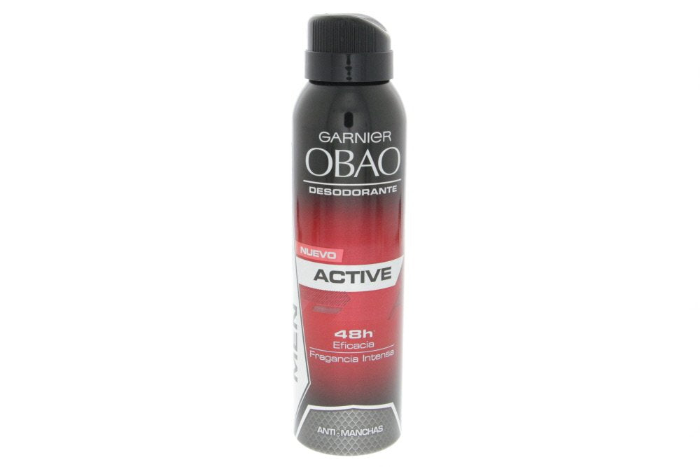 Obao Mens Active Deodorant Spray 150ml - Desodorante Activo Aerosol para Hombre (Pack of 3) Beauty and Personal Care Obao