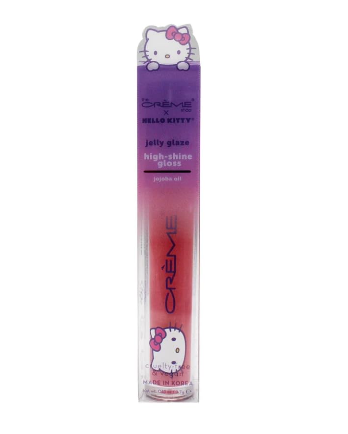 The Crème Shop X HELLO KITTY(PURPLE) JELLY GLAZE - LOVELY APPLE, 1 Ounce (Pack of 1) Beauty & Personal Care The Crème Shop