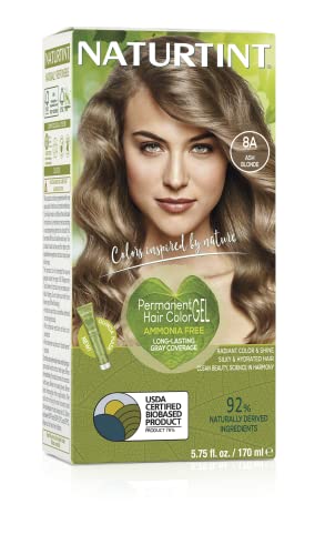 Naturtint Permanent Hair Color 8A Ash Blonde - 5.98 fl oz Beauty & Personal Care Naturtint
