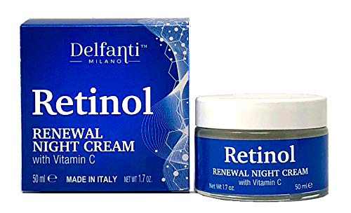 Delfanti Milano • RETINOL RENEWAL Night Face and Neck Cream • Moisturizer with Vitamin C • Made in Italy • 1.7 oz Beauty & Personal Care Delfanti-Milano