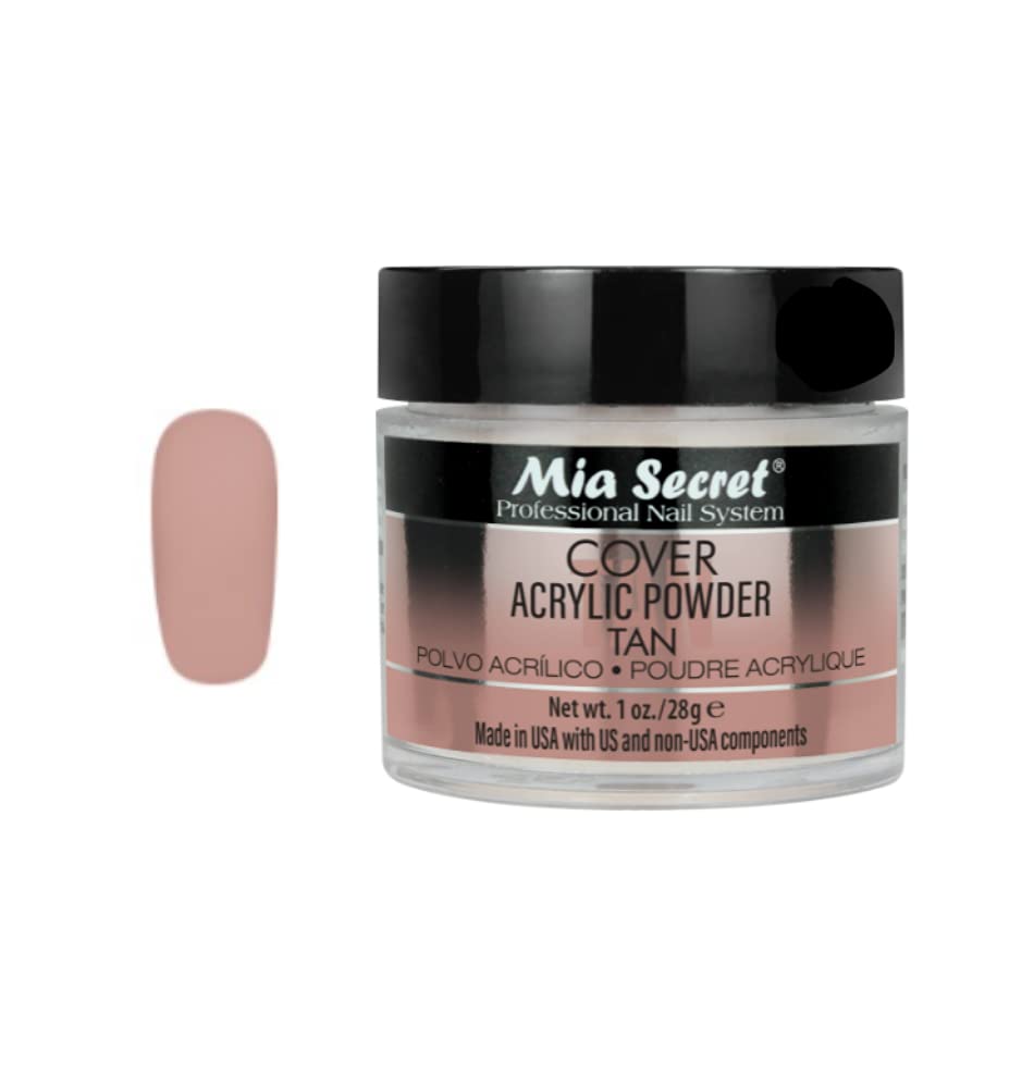 Mia Secret Cover Tan Acrylic Powder MADE IN USA Multiple Sizes (1 oz) Beauty & Personal Care Mia Secret