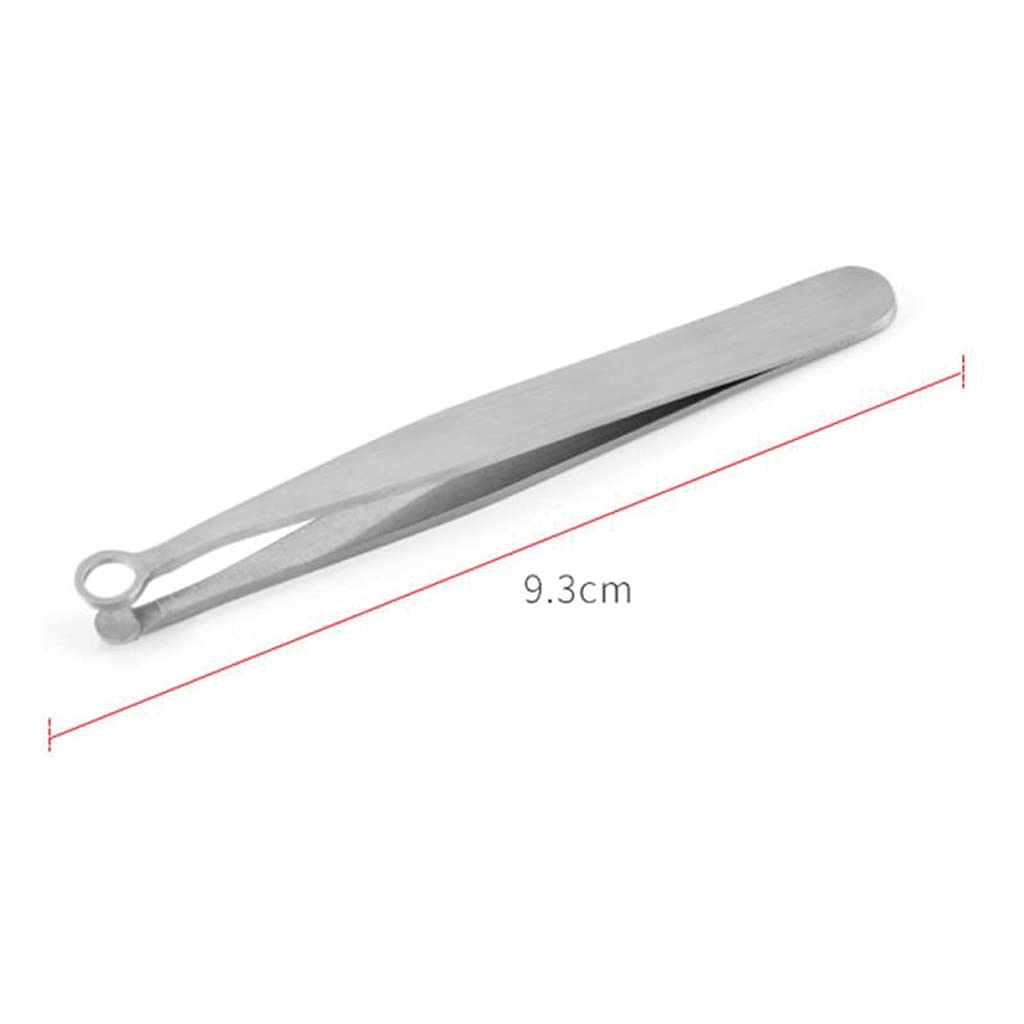 AFPSDLFJDLS Universal Nose Hair Trimming Tweezers Round Tip Forceps Plier Stainless Steel Clip Removal Eyebrow Tweezer Beauty and Personal Care AFPSDLFJDLS
