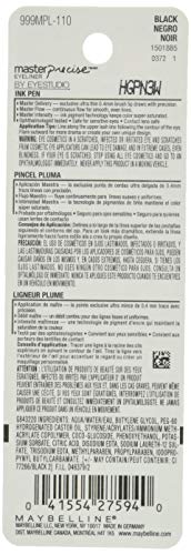 Maybelline Eyestudio Master Precise All Day Liquid Eyeliner Makeup, Black, 0.034 fl. oz. Beauty & Personal Care MAYBELLINE