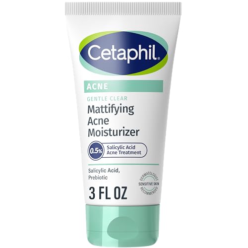 Cetaphil Face Moisturizer, Gentle Clear Mattifying Acne Moisturizer With 0.5% Salicylic Acid, Hydrates and Treats Sensitive Acne Prone Skin, Skin Care Beauty & Personal Care Cetaphil