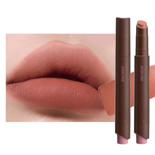 Joocyee Velvet Rouge Matte Lipstick Pencil, Lightweight Non-Sticky Long Lasting High Pigment Red Brown Lip Color Neutral Tone Waterproof Buildable Beauty and Personal Care Joocyee Default Title