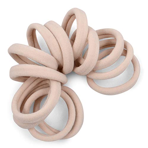 Cyndibands Seamless Hair Ties - Blonde - Gentle Hair Ties No Damage, Standard Size 1.5 Inch, Soft and Stretchy Nylon Fabric Ponytail Holders - 12 Beauty and Personal Care Cyndibands Default Title