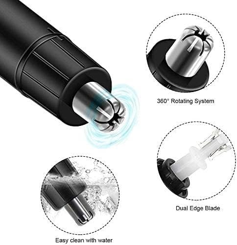 HCUCTOS Hair Trimmer for Nose Ear Hair Trimming, Waterproof Stainless Steel Head, Mute Motor, Precision Groomer, The Safety has a Beautiful, Low Noise Beauty and Personal Care HCUCTOS