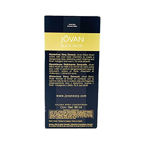 Jovan Black Must perfume 3.25 cologne concentrate spray Beauty & Personal Care Jovan