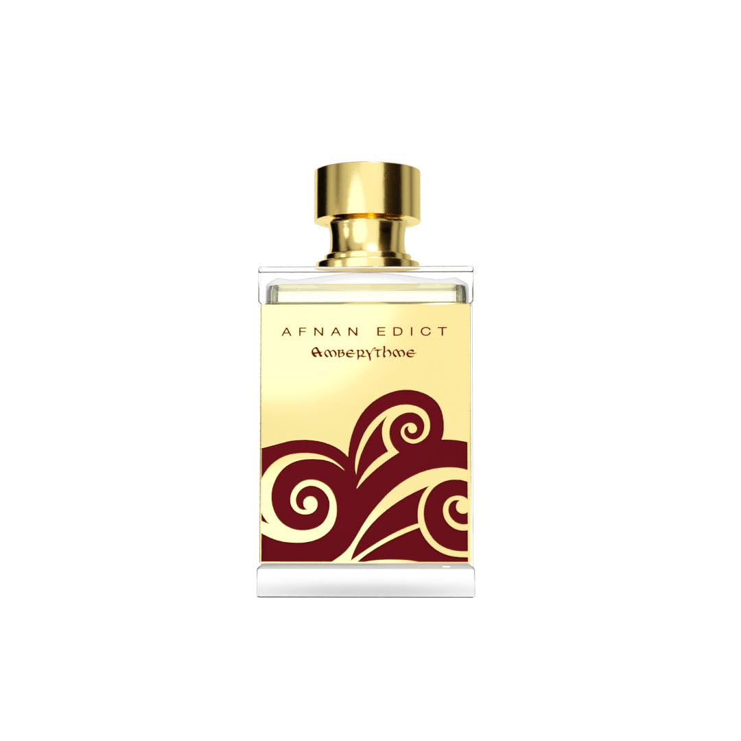 Afnan Edict Amberythme Unisex Luxury Eau de Parfum Spray, 2.7 Fl. Oz - Warm & Indulgent Amber Perfume with Cinnamon, Vanilla & Sandalwood Beauty & Personal Care Afnan